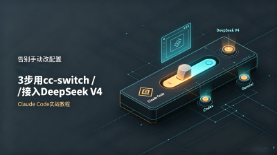 告别手动改配置：3 步用 cc-switch 让 Claude Code 接入 DeepSeek V4