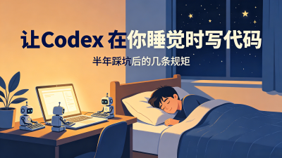 让 Codex 在你睡觉时写代码：半年踩坑后的几条规矩