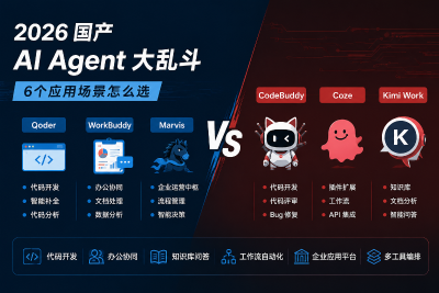 2026 国产 AI Agent 大乱斗：6 个应用场景怎么选