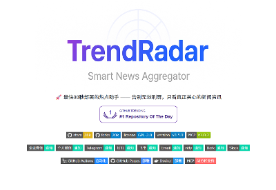 NAS 上部署 TrendRadar：AI 热点雷达，信息筛选一步到位！